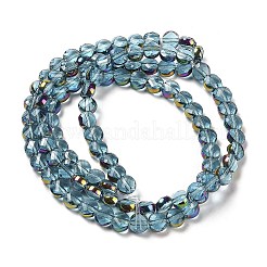 Electroplate Transparent Glass Beads Strands&nbsp;EGLA-Z001-02E