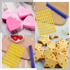 PP Plastic Letter A~Z Cookie Impress Embosser Cutter&nbsp;AJEW-WH0504-24