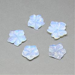 オパールビーズ  花  16~20x16~20x4~5mm  穴：1mm&nbsp;G-Q471-05