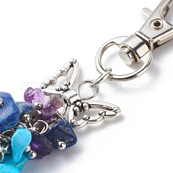 Gemstone Chips Cluster Pendant Decorations&nbsp;HJEW-JM00772
