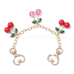 Alloy Enamel Cherry Charm Bag Extension Chain&nbsp;FIND-JF00143