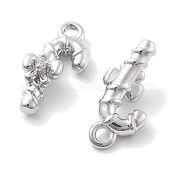 Micro Pave Clear Cubic Zirconia Pendants&nbsp;KK-M102-04P