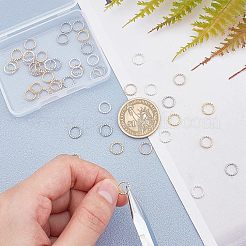 304ステンレススチールオープン丸カン  ツイストラウンド  ミックスカラー  8x1~1.2mm  内径：5.5~6mm  48個/箱&nbsp;STAS-UN0017-95