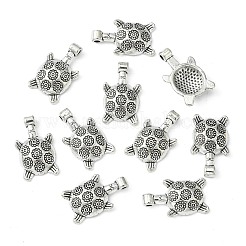 合金のチベット風チャーム  鉛フリー及びカドミウムフリー  アンティークシルバー  19.5x12mm  穴：2mm&nbsp;LF0295Y