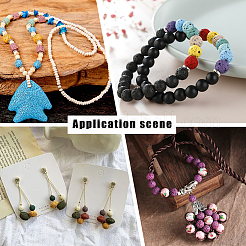 4 Strands Synthetic Lava Rock Beads Strands&nbsp;G-OC0004-22B-02