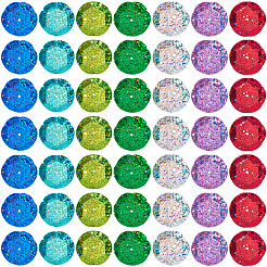 700Pcs 7 Colors UV Plating PVC Plastic Beads&nbsp;FIND-GF0009-55
