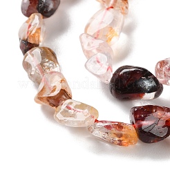 Natural Hematoid Quartz/Ferruginous Quartz Beads Strands&nbsp;G-P497-01C-01