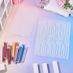 2Pcs 2 Styles Silicone Bookmark Molds&nbsp;DIY-TA0015-02