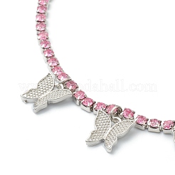 Alloy Rhinestone Cup Chain Necklaces&nbsp;NJEW-H217-02P