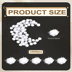 1000Pcs Handmade DIY Doll Craft Pom Pom Yarn Pom Pom Balls&nbsp;DIY-LP0005-38