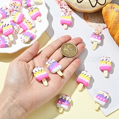 20Pcs 2 Colors Handmade Polymer Clay Cabochons&nbsp;CLAY-YW0002-27