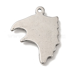 304ステンレスペンダント  イーグルヘッドチャーム  アンティークシルバー  29x24x4mm  穴：1.6mm&nbsp;STAS-G278-35AS
