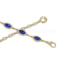 Alloy Rhinestone Horse Eye Link Waist Chains&nbsp;WGF5282-03