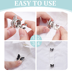4Pcs 2 Colors Alloy Rhinestone Buttons&nbsp;FIND-ME0002-78