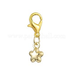 スター/ムーン/サン合金ペンダント装飾  亜鉛合金カニカン付き  プラチナ·ゴールデン  22.5~25mm  6個/セット&nbsp;HJEW-JM00964
