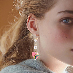12Pcs Brass Horse Eye Earring Hooks&nbsp;KK-BC0008-75