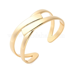 304 Stainless Steel Cuff Bangles for Women&nbsp;BJEW-U032-15G