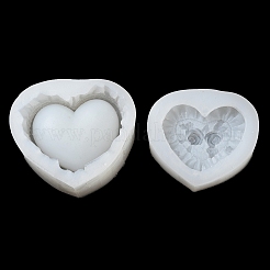 Heart with Rose DIY Storage Box Silicone Molds&nbsp;DIY-G099-01B