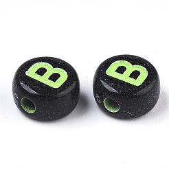 Opaque Black Acrylic Beads&nbsp;MACR-N008-17B