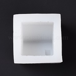 クリスマスのテーマDIYハウスキャンドルシリコーン型  香りのよいキャンドル作りに  ホワイト  71x62x62mm  内径：45x45mm&nbsp;DIY-G049-03