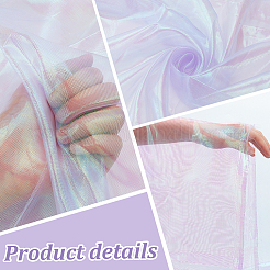 Laser Polyester Mesh Fabric for DIY Crafts&nbsp;DIY-WH0888-06B