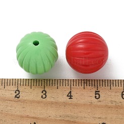 不透明アクリルビーズ  カボチャ  ミックスカラー  16mm  穴：2mm  201個/ 500g&nbsp;PACR-Q008-28B