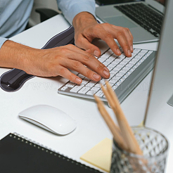 2Pcs 2 Styles Silicone Keyboard Wrist Rest&nbsp;AJEW-FH0007-62A