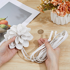 3D Flower PU Leather Tie Knot Waist Belts&nbsp;AJEW-CY0002-87C