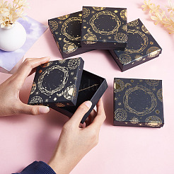 10Pcs Sun Moon Star Printed Cardboard Gift Boxes&nbsp;CBOX-TA0001-21B
