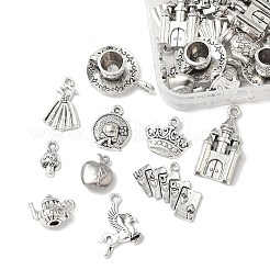 20pcs10スタイルチベットスタイルアロイペンダント  カドミウムフリー＆鉛フリー  混合図形  アンティークシルバー  13~20x8~22.5x1~10mm  穴：1.2~2mm  2個/スタイル&nbsp;TIBEP-FP0001-16