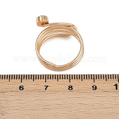 真鍮ラインストーン指カフリング8個セット  ゴールドカラー  3~17mm  内径：15.5~18.5mm&nbsp;RJEW-P157-01G