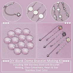 DIY Blank Dome Bracelet Making Kit&nbsp;DIY-NB0009-80