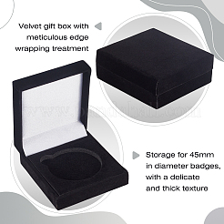 Velvet with EVA Badge/Bangle Storage Gift Boxes&nbsp;VBOX-WH0001-03