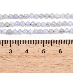 Natural Blue Lace Agate Beads Strands&nbsp;G-Z163-B01-3mm