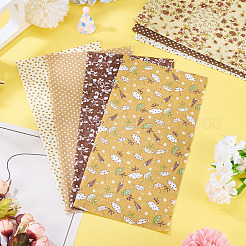 7 Sheets Cotton Fabric&nbsp;AJEW-TAC0042-03C