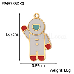 304 Stainless Steel Enamel Pendants&nbsp;STAS-OY013-67G