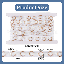 5 Yards Cotton Sewing Tape with Metal Ring&nbsp;DIY-OC0012-98