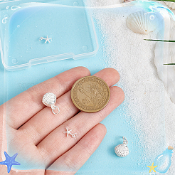 Starfish/Shell Shape 925 Sterling Silver Sea Animal Charms&nbsp;STER-PH0002-31