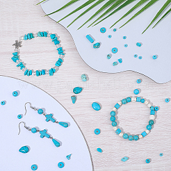 1021Pcs 12 Styles Dyed Synthetic Turquoise Beads&nbsp;TURQ-BM0001-01