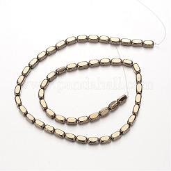 Electroplate Non-magnetic Synthetic Hematite Bead Strands&nbsp;G-F300-40A