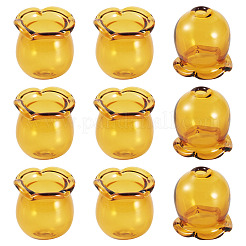 10Pcs Glass Bead Caps for Wind Chimes Making&nbsp;GLAA-BY0001-05D