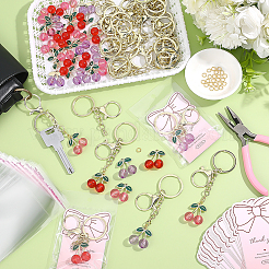 DIY Cherry Keychain Making Kits&nbsp;DIY-PH0035-12