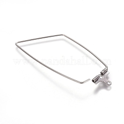 Tarnish Resistant 304 Stainless Steel Wire Pendants&nbsp;STAS-M274-016P