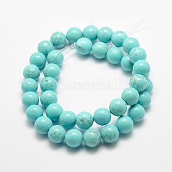 Natural Howlite Beads Strands&nbsp;X-G-E384-01-8mm