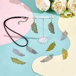 50Pcs 2 Colors 201 Stainless Steel Filigree Pendants&nbsp;STAS-UN0064-27