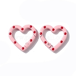 Spray Painted Alloy Spring Gate Rings&nbsp;X1-PALLOY-F293-03