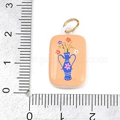 304 Stainless Steel Enamel Pendants&nbsp;LS-STAS-C169-01B