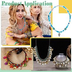 Ocean Theme DIY Synthetic Turquoise & Natural Cowrie Shell Bracelets Making Kits&nbsp;DIY-PH0028-54