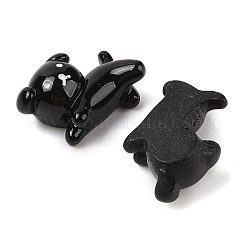 オープンレジン子犬デコデンカボション  犬  ブラック  14x18x8.5mm&nbsp;CRES-I034-07B