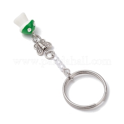 Alloy Imitation Pearl Acrylic Plastic Keychain&nbsp;KEYC-JKC01162